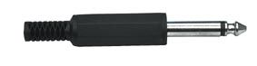 Plug 6.3mm mono kabeliui plastikinis AU/CX-6.3M-M-PL 4040849110221