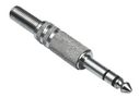 Plug 6.3mm stereo cable mount AU/CX-6.3S-M-ME 4040849110375; 4051366110373; 5902270747966