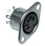 Socket  DIN-5, 5 pins panel mount, soldered AU/H-D5-F 5412810174874