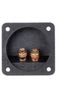 Speaker socket, panel mounting, soldered conntacts, gold plated AU/H-SP-FG 5900804022619; 5901436711841