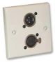 WALL PLATE, XLR SOCKET/PLUG F267ZN