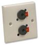 WALL PLATE, 2 X JACK SOCKET F267ZL