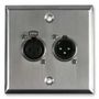 WALL PLATE, XLR PLUG - SOCKET PSG08157