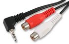 2X PHONO SKTS TO 3.5MM PLUG, 1.8M PSG02716