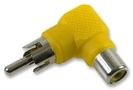 PHONO ADAPTOR, 90DEG, YELLOW PSG02731