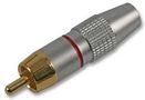 PHONO PLUG, HQ, RED PSG03215