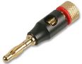 4MM PLUG, BLACK-GOLD, RED PSG03604