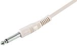 6.35MM JACK GUITAR LEAD, 6M, WHITE PLS00402