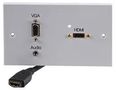 WALLPLATE 2G,HDMI,VGA,AUDIO, WHITE PELR0092