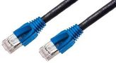 PATCH CORD, RJ45 PLUG, CAT6A, 1M, BLACK 104-466-001