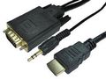 1.8M HDMI TO VGA CABLE W AUDIO CABLE 77HDMIVGCBL044