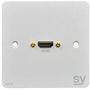 WALL INPUT PLATE, HDMI, 1-GANG SY-WP-H-BW