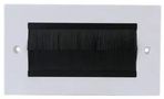 2 GANG BLACK BRUSH FACEPLATE PSG3278
