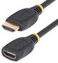 CABLE ASSY, HDMI PLUG-RCPT, 1M, BLACK HD2MF3FL