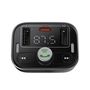 Car Bluetooth 5.3 FM Transmitter 2xUSB + USB-C, Black C10762200113-00 6932172643355