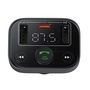 Car Bluetooth 5.0 FM Transmitter 2xUSB + USB-C, Black C10762300113-00 6932172643447