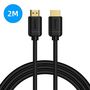 Kaabel HDMI-HDMI 2.0m (HDMI 2.0) must 4K 60Hz, BASEUS CAKGQ-B01 6953156222526