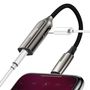 Adapter IP Lightning plug - 3.5mm stereo connector, with charging gray BASEUS CALL56-0A 6953156294103