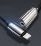 Adapter IP Lightning plug - 3.5mm stereo connector, with charging gray BASEUS CALL56-0A 6953156294103