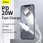 USB Type C kaabel - Lightning Fast Charging PD 20W 2 m valge CATLGD-A02 6953156231955