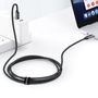 Cable USB C - USB C Plugs 100W (20V/5A) 1.0m with Power Display, Black BASEUS CATSK-B01 6953156206571