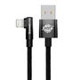 Кабель USB A Plug - IP Lightning Plug 90° Angled 1.0m 20W 2.4A, Black MVP Elbow BASEUS CAVP000001 6932172612252