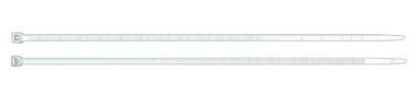 Кабельные стяжки 160x2,6mm 80N, белый (100 шт) CB-160/2.6N 4032248520121