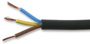 CABLE 3183Y 1.25MM FLEX BLK 5M PELB1452