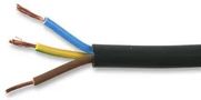CABLE, FLEX, 3183Y, BLACK, 1.5MM, 100M 3183Y-1.50MMBLK100M