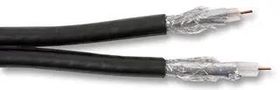 CABLE COAX RG6U TWIN BLACK FF 100M RG6UTWINBLKFF