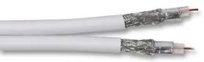CABLE COAX RG6U TWIN WHITE FF 100M RG6UTWINWHTFF