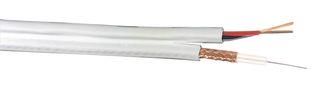 CABLE, COAX CABNEX RG59U+2 CORE 100M WHT 510026-WHT-100