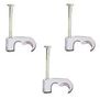 CABLE CLIP, 10MM, POLYETHYLENE, WHITE PELB0633