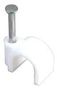 CABLE CLIPS ROUND 10MM WHITE X100 PP2841
