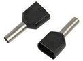 FRENCH TWIN FERRULE BLACK 1.50MM, PK100 DICE2015