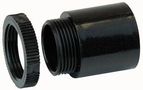 ROUND CONDUIT MALE ADAPTOR 25MM BLK A25LR BLACK