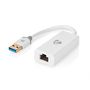 USB Network Adapter | USB 3.2 Gen 1 | 1 Gbps | USB-A Male | RJ45 Female | 0.20 m | Round | Gold Plated | Bare Copper | White | Box CCBW61950WT02 5412810336067