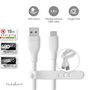 USB Cable | USB 2.0 | USB-A Male | USB-C™ Male | 15 W | 480 Mbps | Nickel Plated | 1.50 m | Round | Silicone | White | Box CCGB60800WT15 5412810417940