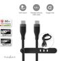 USB Cable | USB 2.0 | USB-C™ Male | USB-C™ Male | 60 W | 480 Mbps | Nickel Plated | 1.50 m | Round | Silicone | Black | Box CCGB60820BK15 5412810417957