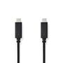 USB Cable | USB 3.2 Gen 1 | USB-C™ Male | USB-C™ Male | 60 W | 4K@60Hz | 5 Gbps | Nickel Plated | 3.00 m | Round | PVC | Black | Box CCGB64700BK30 5412810422166