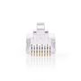 RJ45 Connector | Male | Solid UTP CAT6 | Straight | Gold Plated | 10 pcs | PVC | Transparent | Box CCGB89304TP 5412810289363