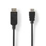 DisplayPort Cable | DisplayPort Male | HDMI™ Connector | 4K@30Hz | Nickel Plated | 2.00 m | Round | PVC | Black | Label CCGL37101BK20 5412810427987