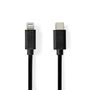 Lightning Cable | USB 2.0 | Apple Lightning 8-Pin | USB-C™ Male | 480 Mbps | Nickel Plated | 1.00 m | Round | PVC | Black | Label CCGL39650BK10 5412810421046