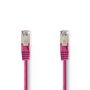 CAT5e Network Cable | SF/UTP | RJ45 Male | RJ45 Male | 3.00 m | Round | PVC | Pink | Polybag CCGP85121PK30 5412810276301