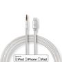 Lightning Adapter | Apple Lightning 8-Pin | 3.5 mm Male | Gold Plated | 1.00 m | Round | Nylon CCTB39940AL10 5412810313099