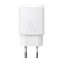 Seina kiirlaadija 20W USB + USB-C QC3.0 PD3.0, valge CCXJ-B02 6953156207240