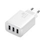 Seinalaadija 17W 3xUSB 3.4A, valge CCXJ020102 6932172606978