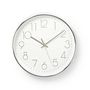 Wall Clock | Diameter: 300 mm | Plastic | Silver / White CLWA015PC30SR 5412810270286