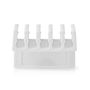 Cable Management | Cable Clip | Click and Go | 2 pcs | Number of slots: 5 Slots | Maximum cable thickness: 7.1 mm | Polypropylene | White CMGC21052WT 5412810335138