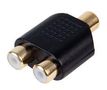 PHONO ADAPTOR,1X SKT TO 2X SKT GOLD PSG08579